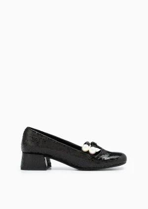 Mux Low Heel Ballerinas - Black