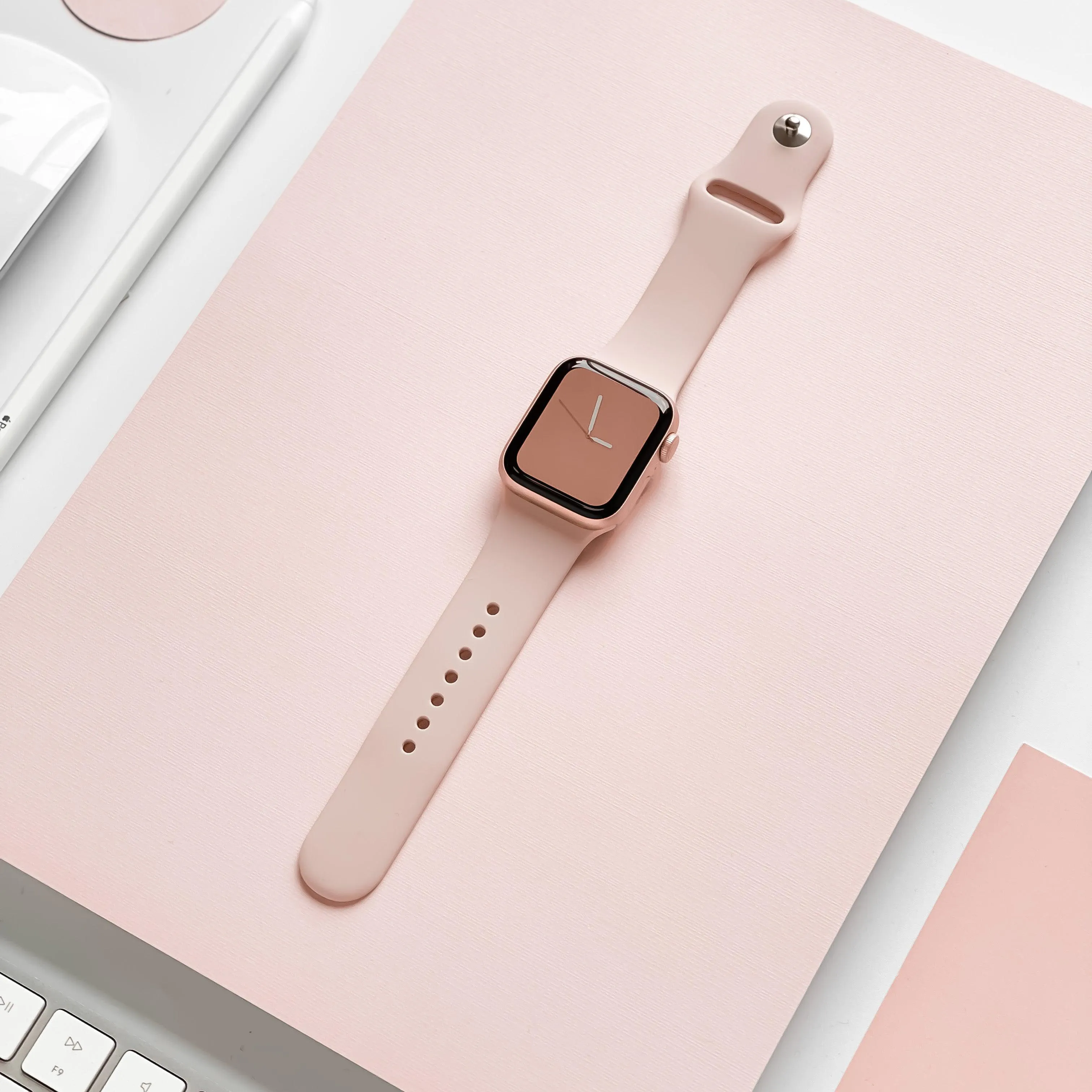 NAKD Apple Watch Strap - Dusty Pink