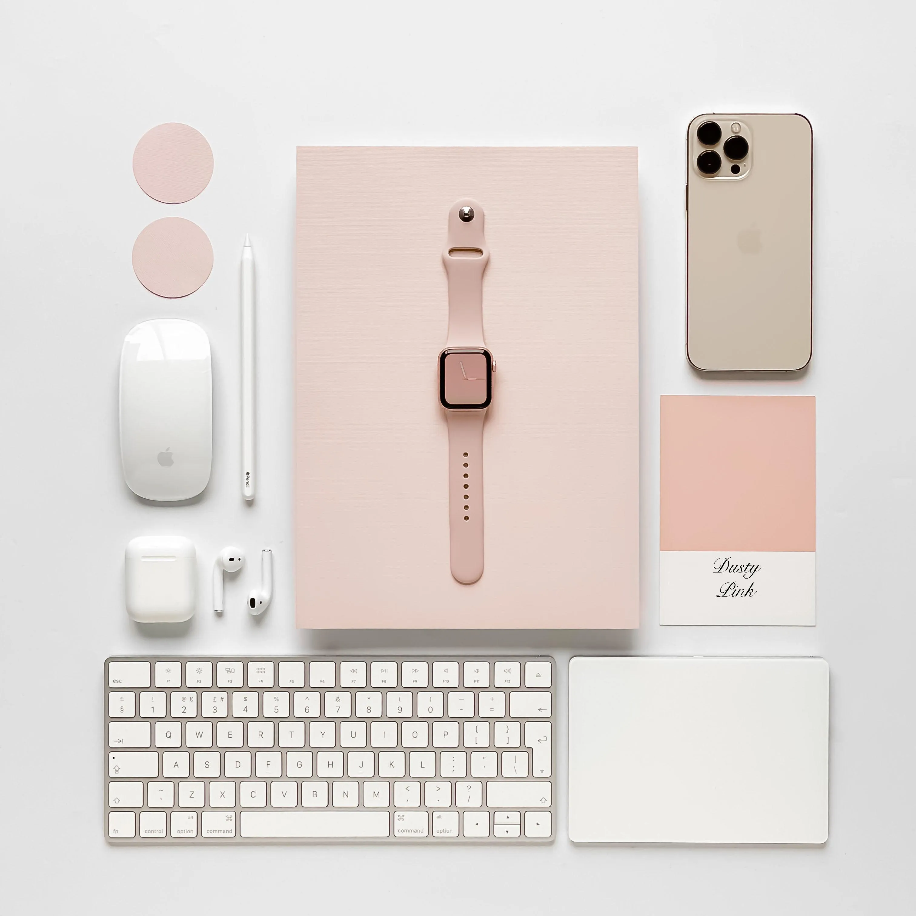 NAKD Apple Watch Strap - Dusty Pink