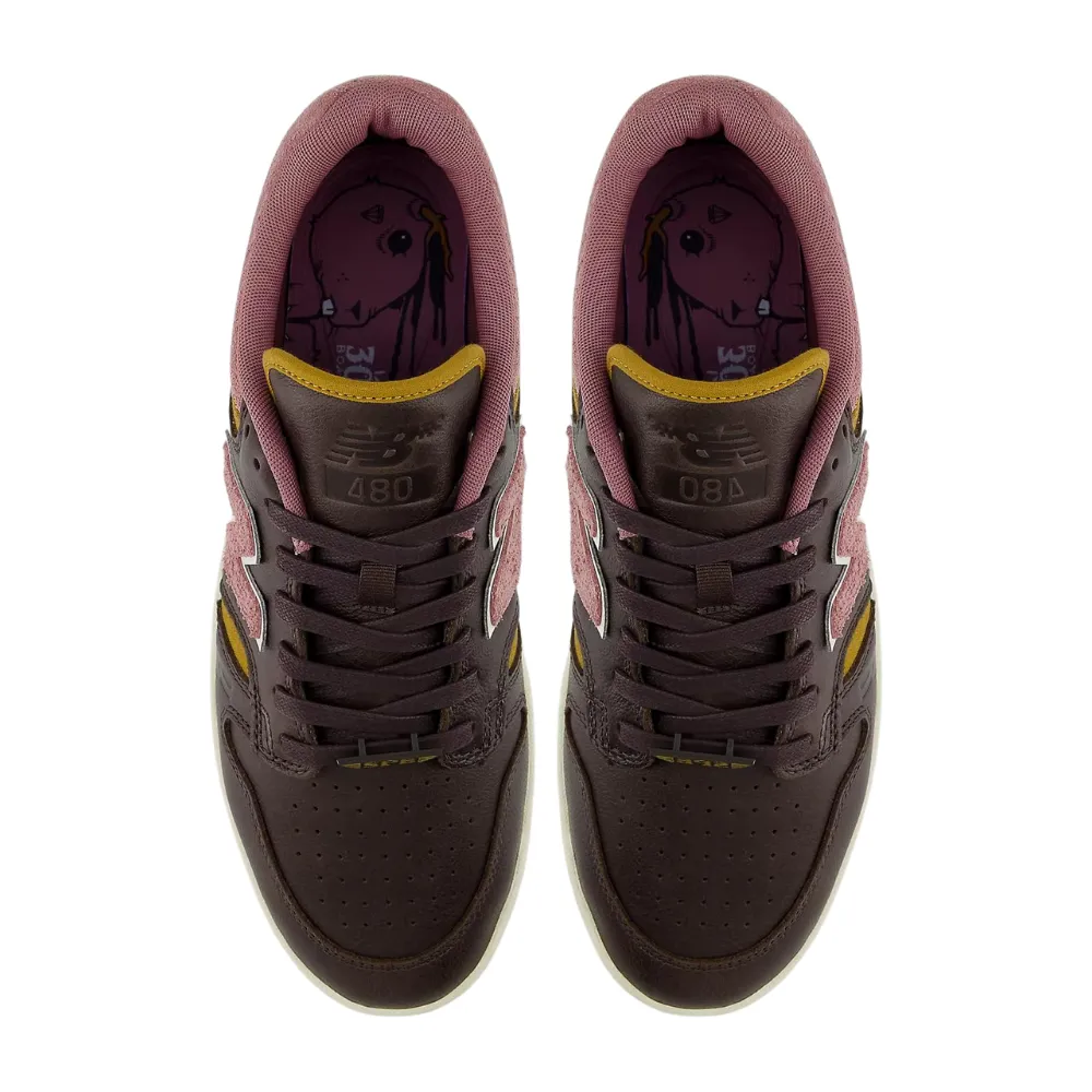 New Balance Numeric 480 - Brown with pink