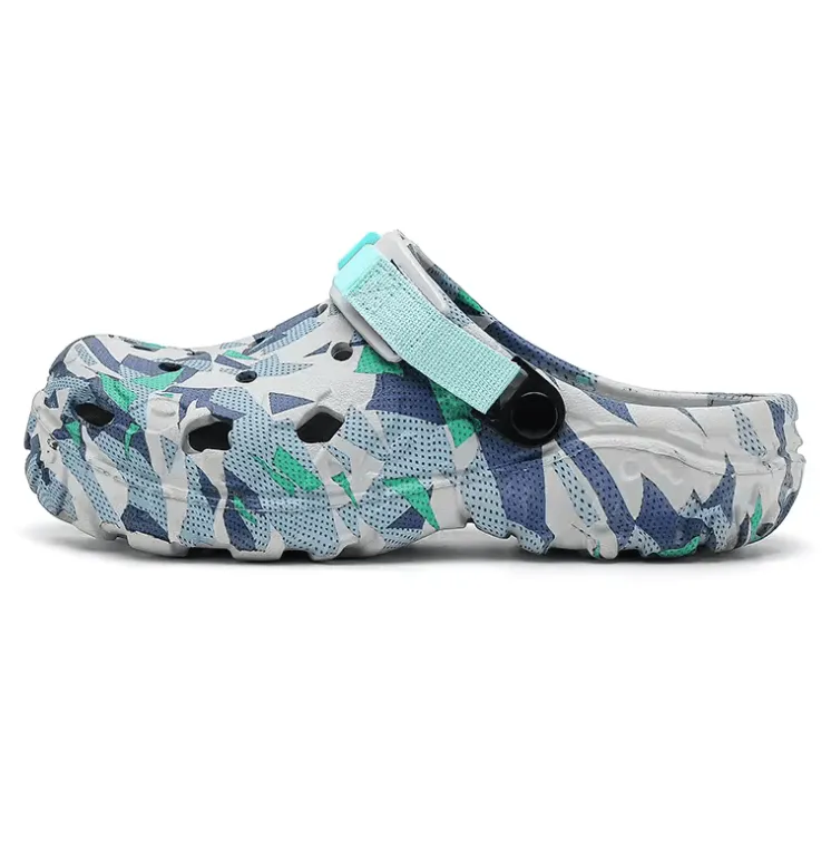 New Men's Clogs Slippers Sandal Men Garden Shoes Flat Camouflage Sandals Male Sneakers Outdoor Flip Flops Home Clogs