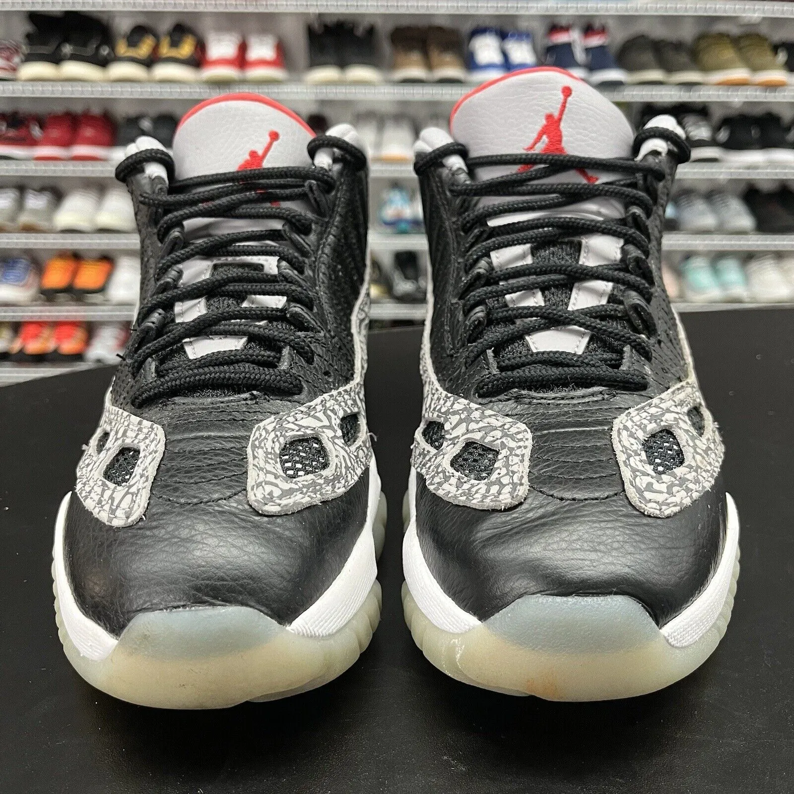 Nike Air Jordan 11 Retro Low IE Black Cement 919712-006 Men's Size 8