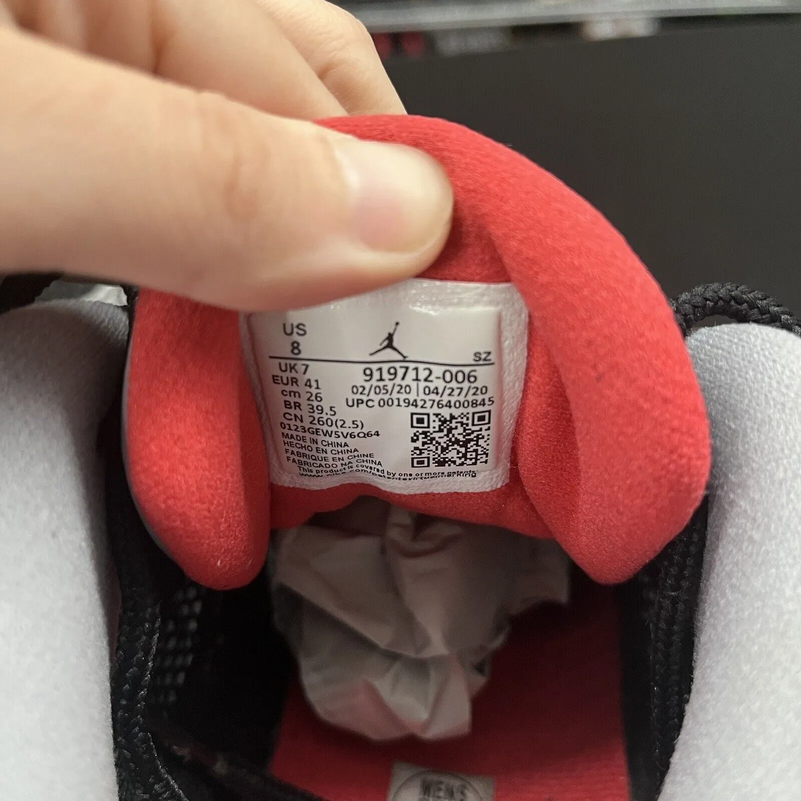 Nike Air Jordan 11 Retro Low IE Black Cement 919712-006 Men's Size 8
