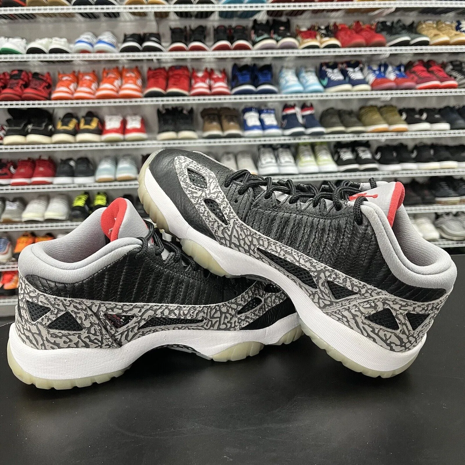 Nike Air Jordan 11 Retro Low IE Black Cement 919712-006 Men's Size 8