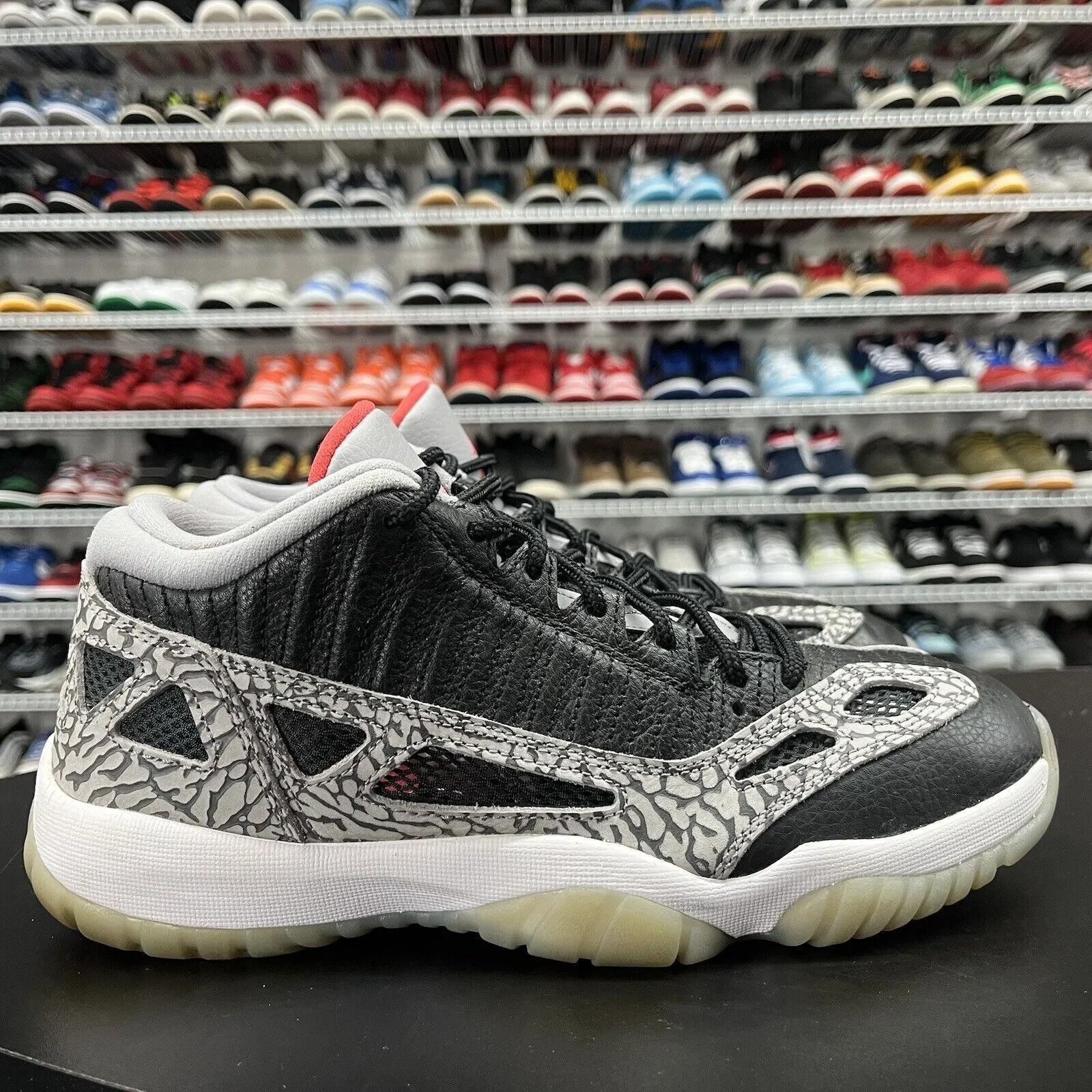 Nike Air Jordan 11 Retro Low IE Black Cement 919712-006 Men's Size 8