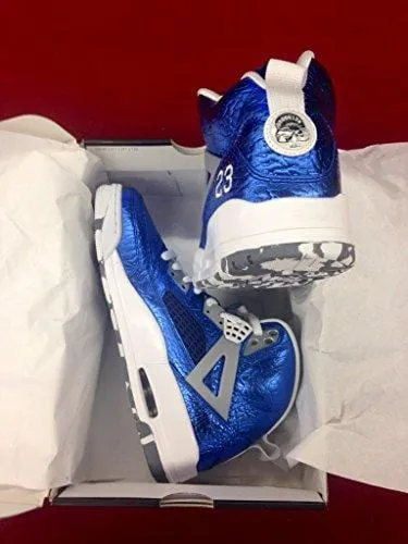 Nike Air Jordan Rare Deadstock 4 5 6 Spizike (Metallic/Blue/White) Size 9.5