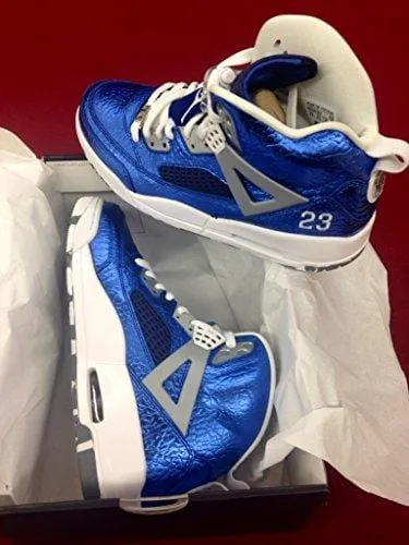Nike Air Jordan Rare Deadstock 4 5 6 Spizike (Metallic/Blue/White) Size 9.5