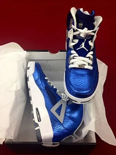 Nike Air Jordan Rare Deadstock 4 5 6 Spizike (Metallic/Blue/White) Size 9.5