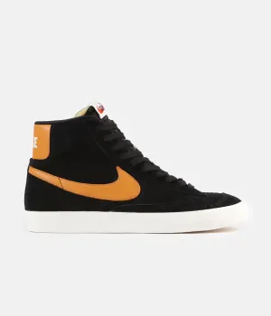 Nike Blazer '77 Shoes - Black / Amber Rise - Sail