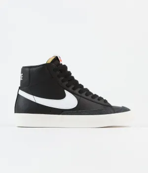 Nike Blazer Mid '77 Vintage Shoes - Black / White - Sail