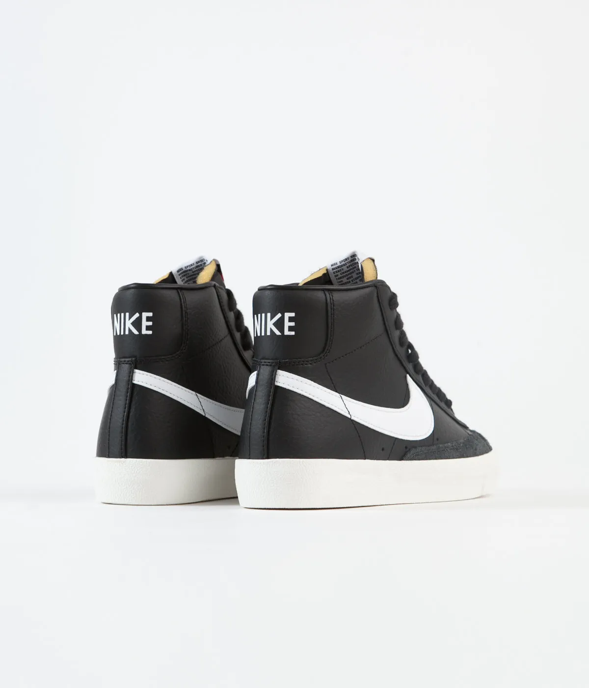 Nike Blazer Mid '77 Vintage Shoes - Black / White - Sail