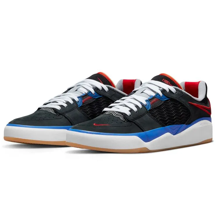 Nike SB Ishod Wair Premium Skateboard Shoe - Black/University Red-Hyper Royal