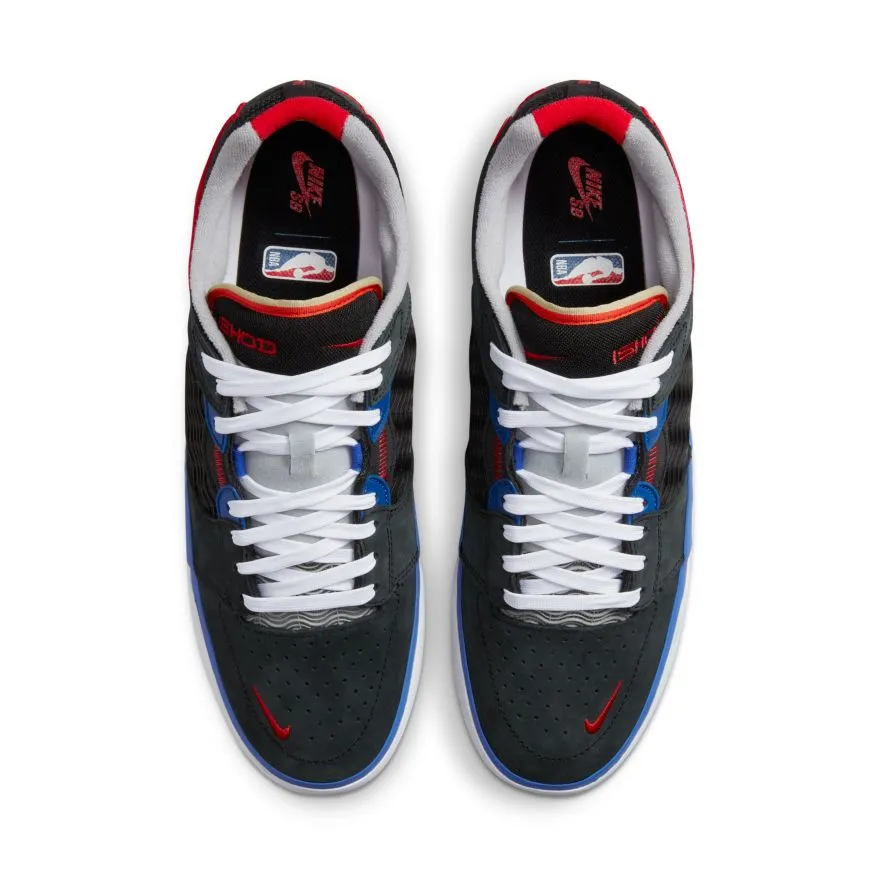 Nike SB Ishod Wair Premium Skateboard Shoe - Black/University Red-Hyper Royal
