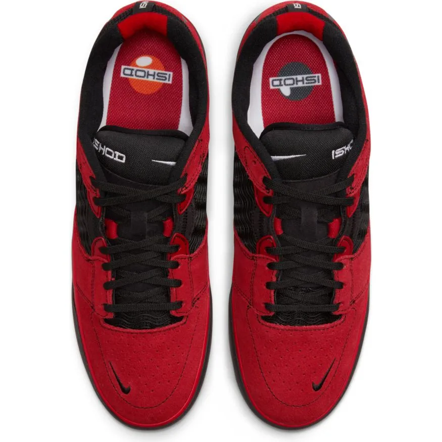 Nike SB Ishod Wair Skateboard Shoe - Varsity Red/Black-Varsity Red-White