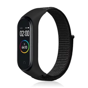 Nylon Wristband Strap for Mi Band 6/5/4/3 - Spider Black