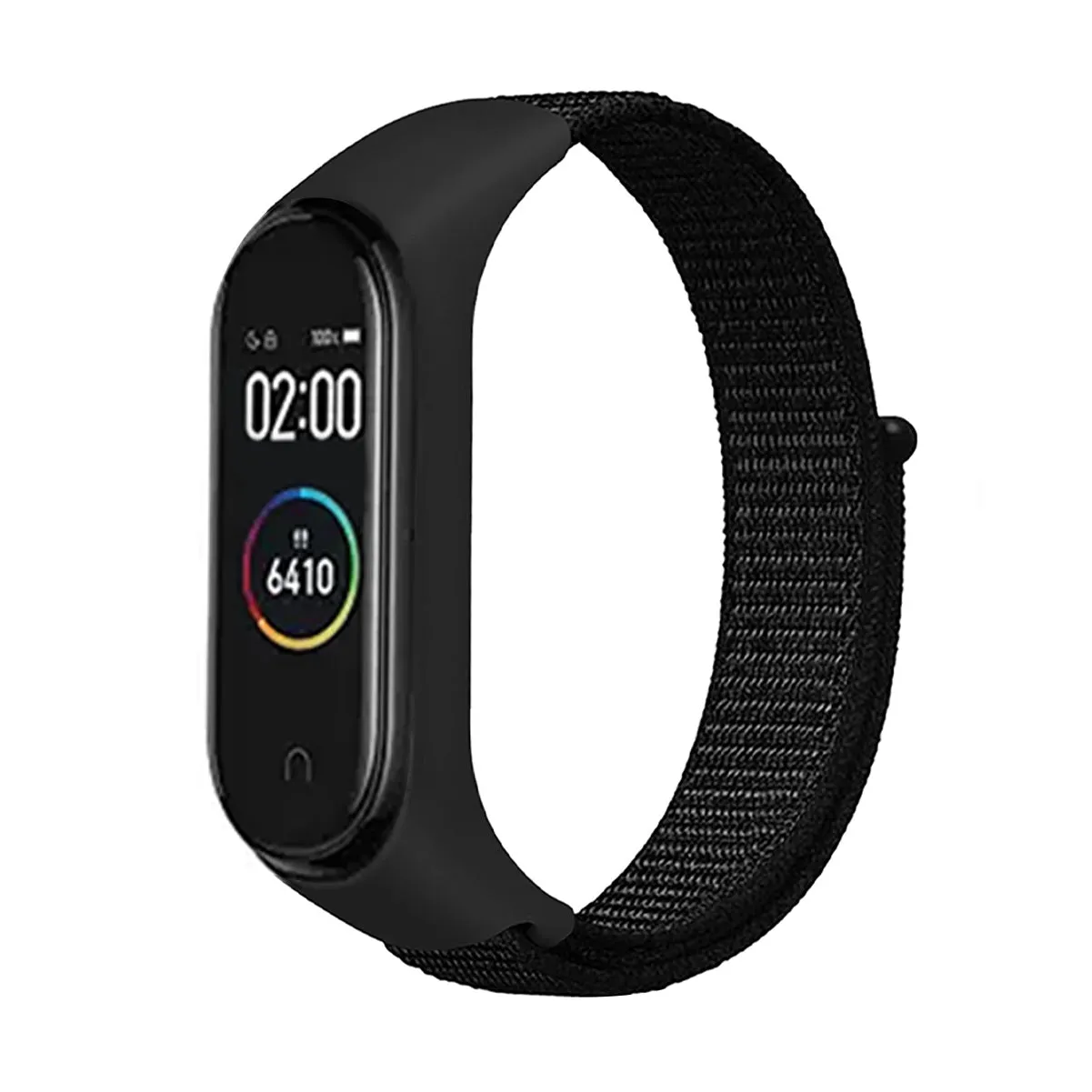 Nylon Wristband Strap for Mi Band 6/5/4/3 - Spider Black