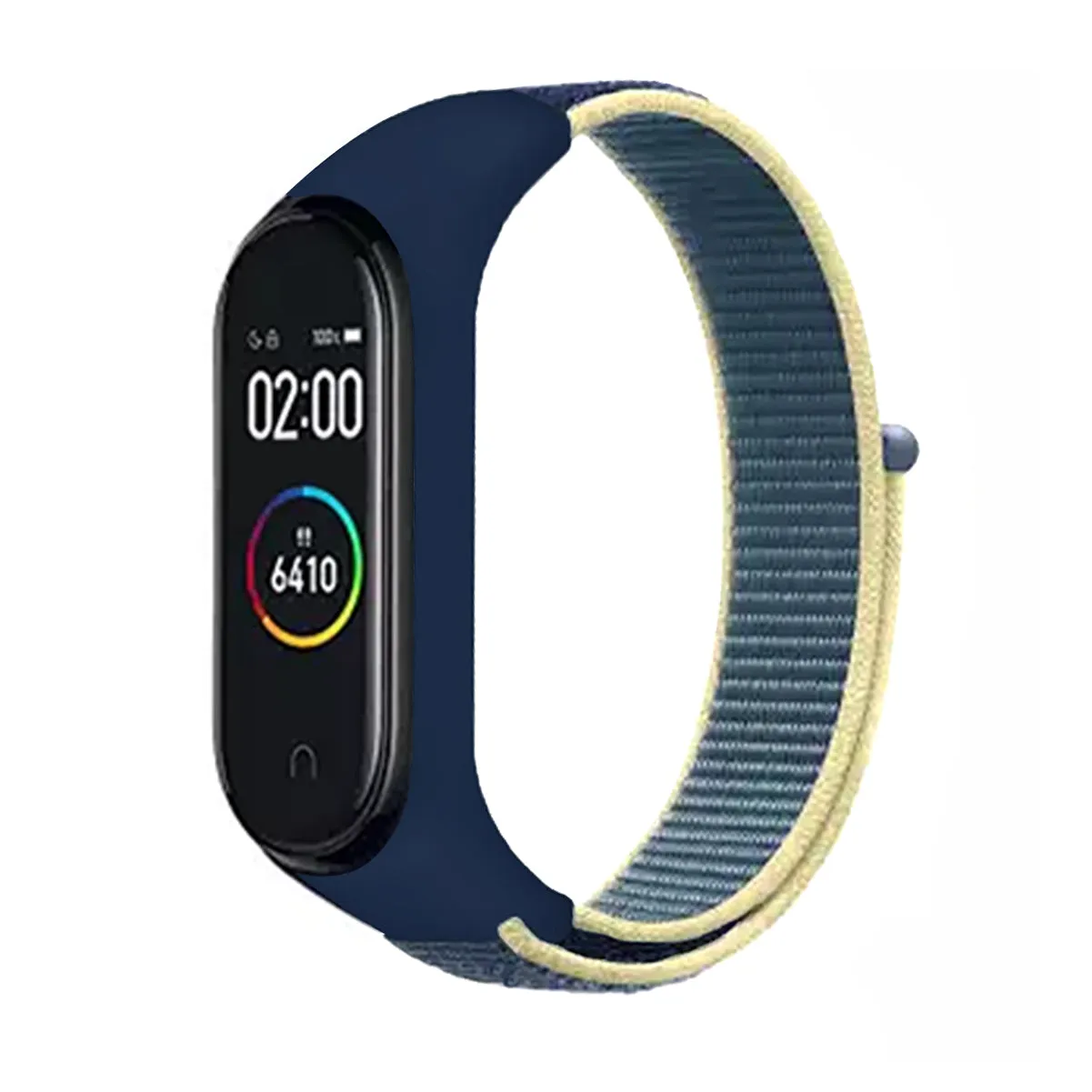 Nylon Wristband Strap for Mi Band 6/5/4/3 - Spider Black