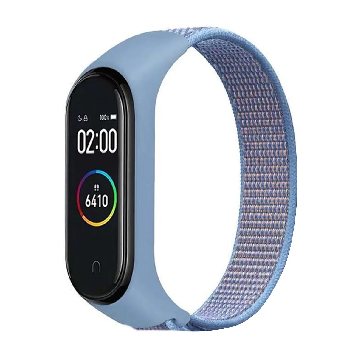 Nylon Wristband Strap for Mi Band 6/5/4/3 - Spider Black