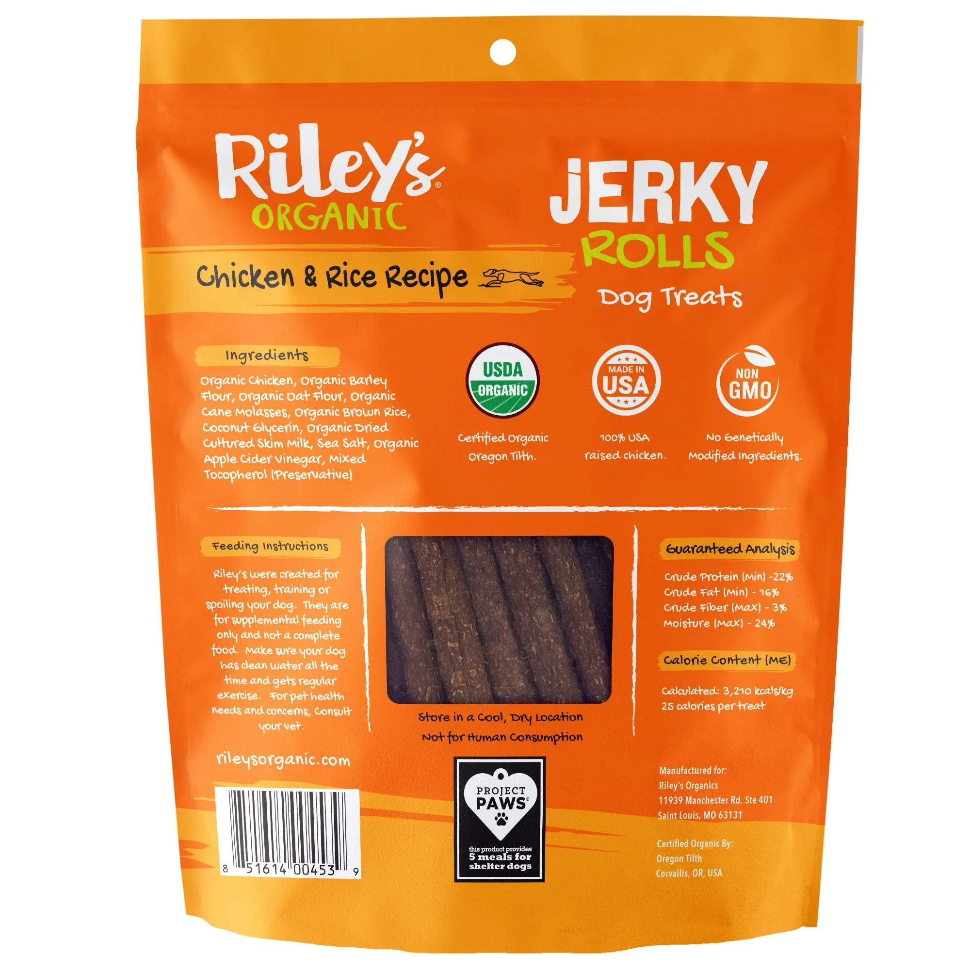 Organic Chicken & Rice Jerky Rolls