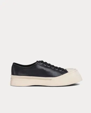Pablo Leather Black Low Top Sneakers