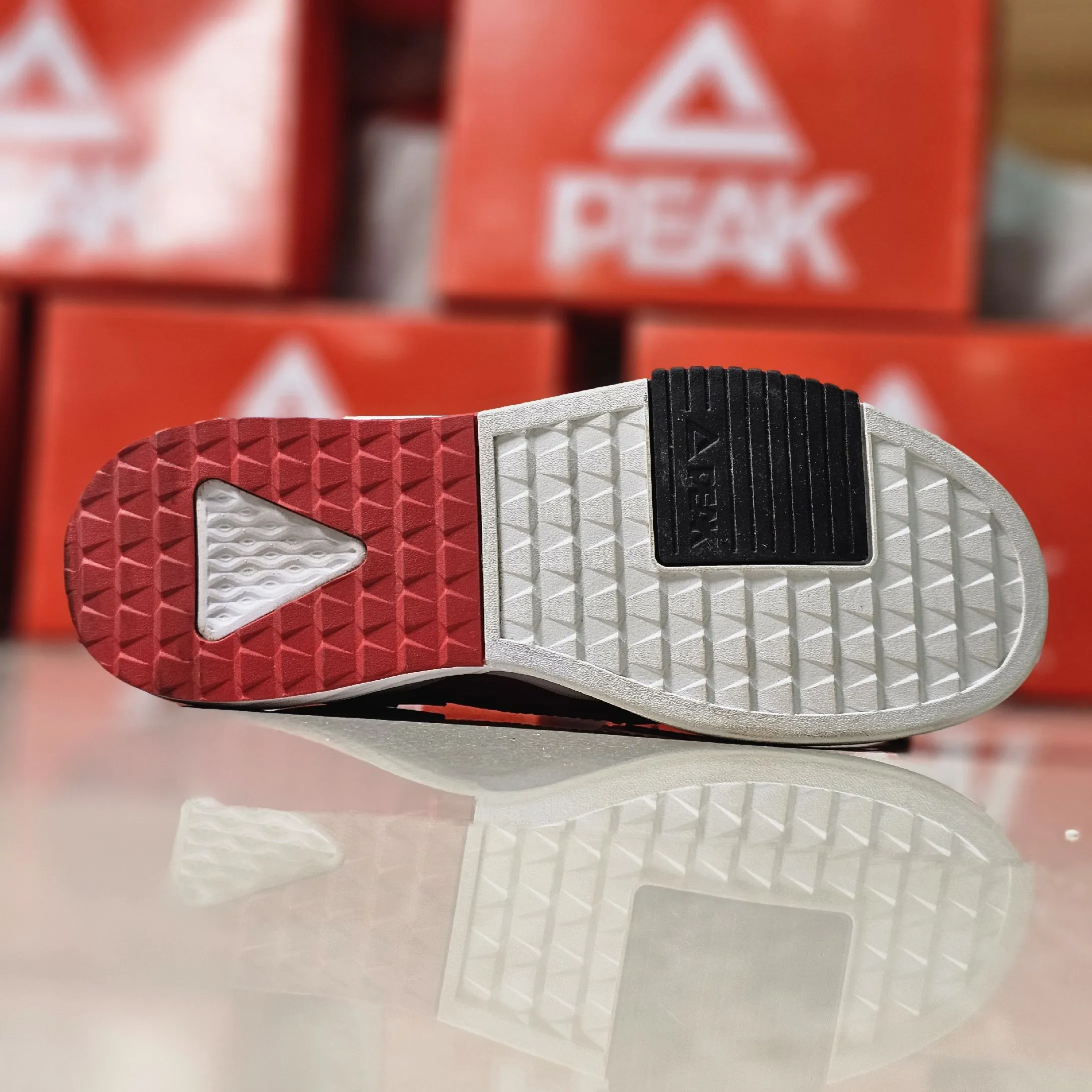 Peak® High Collar Sneaker Red