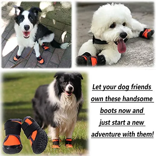 Petilleur Breathable Dog Hiking Shoes for Beach Sand or Hot, & Sharp Pavement
