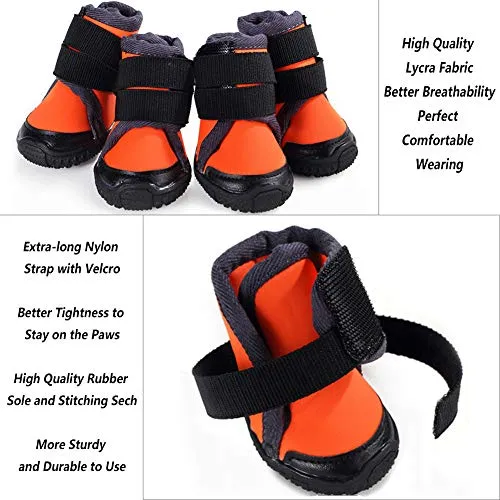 Petilleur Breathable Dog Hiking Shoes for Beach Sand or Hot, & Sharp Pavement