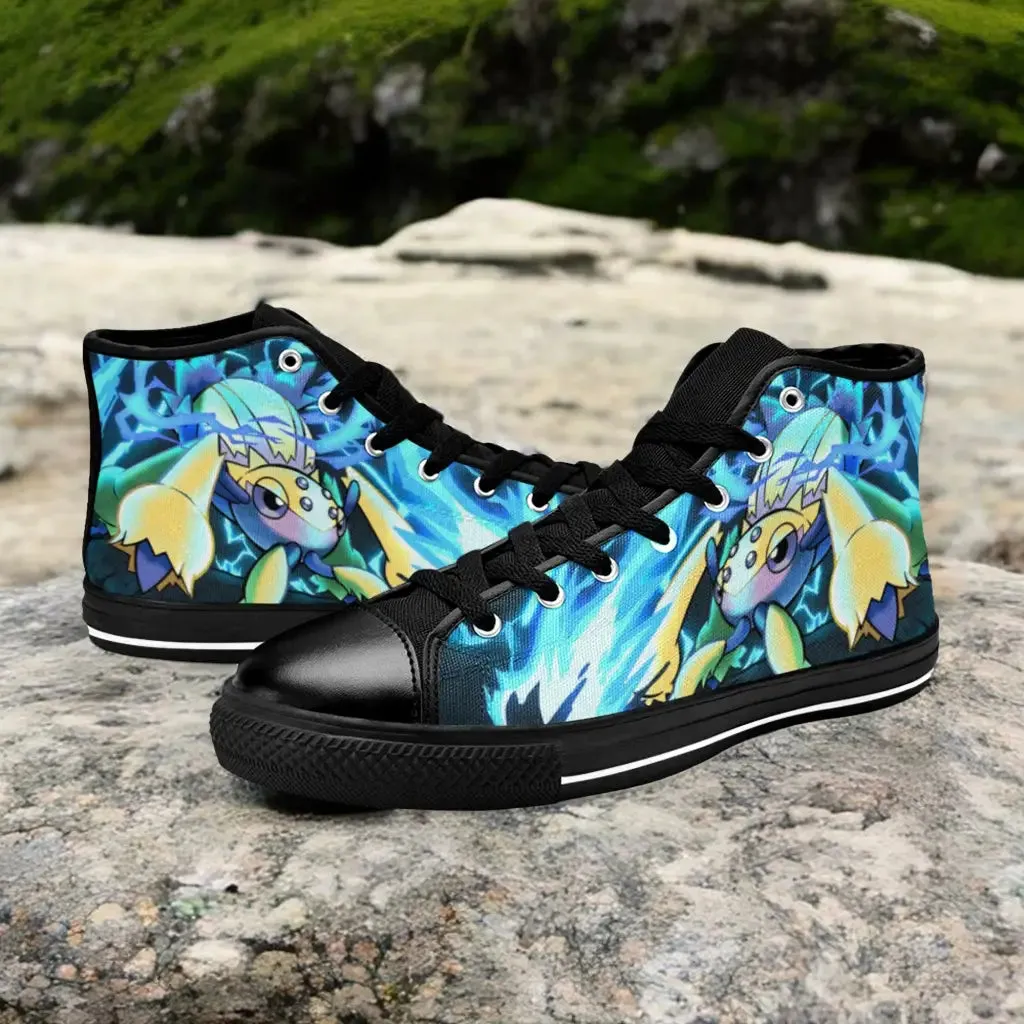 Pokemon Galvantula Shoes High Top Sneakers for Kids and Adults