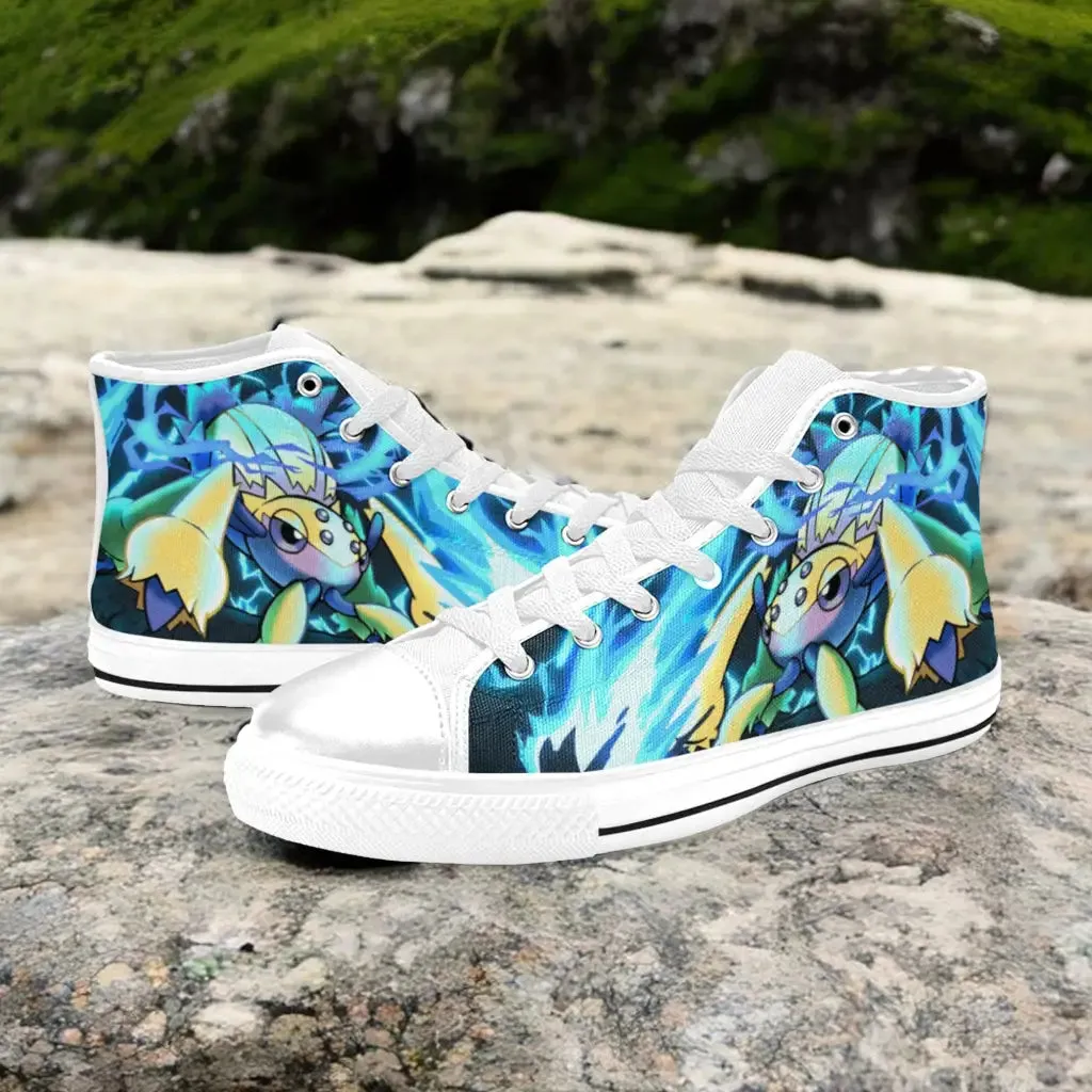 Pokemon Galvantula Shoes High Top Sneakers for Kids and Adults