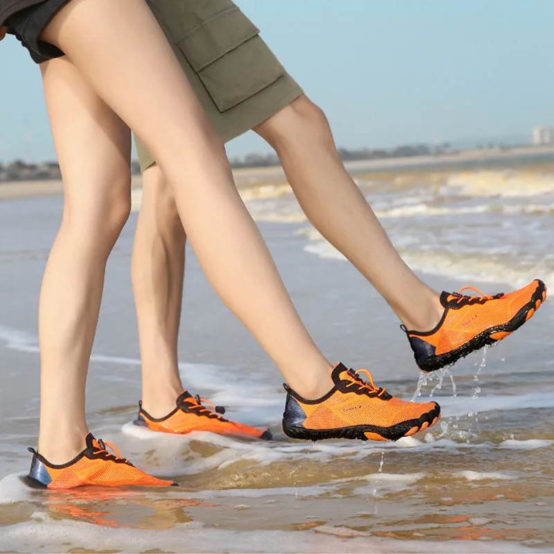 Quick-drying sneakers for beach and water sports