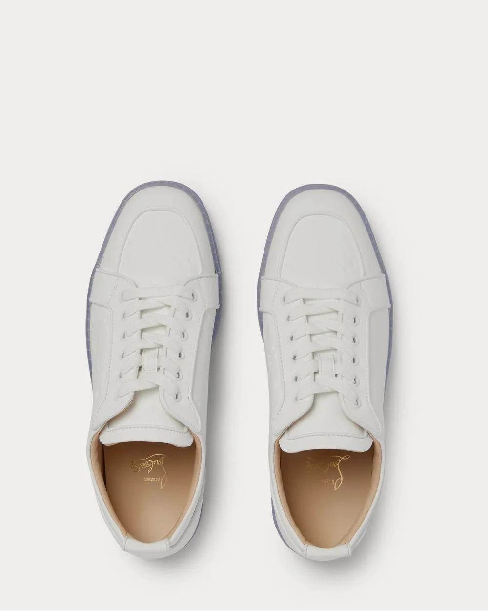 Rantulow Orlato Debossed Leather  White low top sneakers