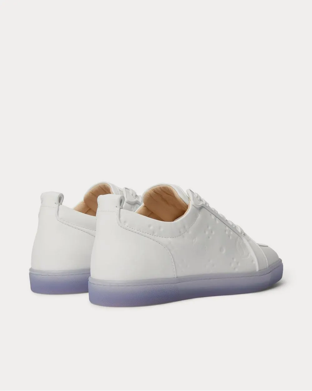 Rantulow Orlato Debossed Leather  White low top sneakers