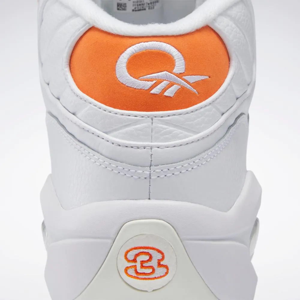 Reebok Footwear Men Question Mid Shoes FTWWHT/SMAORA/CHALK