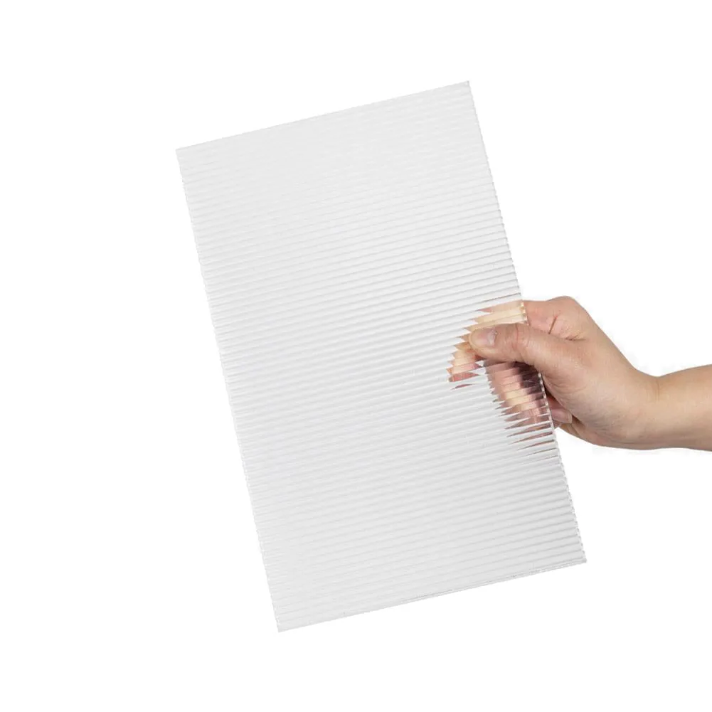 Ribbed Transparent Acrylic Sheet Styling Prop Set (6mm thickness) (DEMO STOCK)