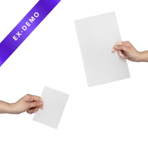 Ribbed Transparent Acrylic Sheet Styling Prop Set (6mm thickness) (DEMO STOCK)