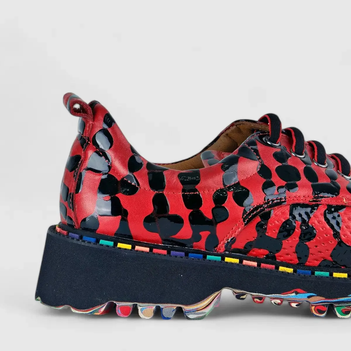 Rovigo Oxfords Red Multi 333