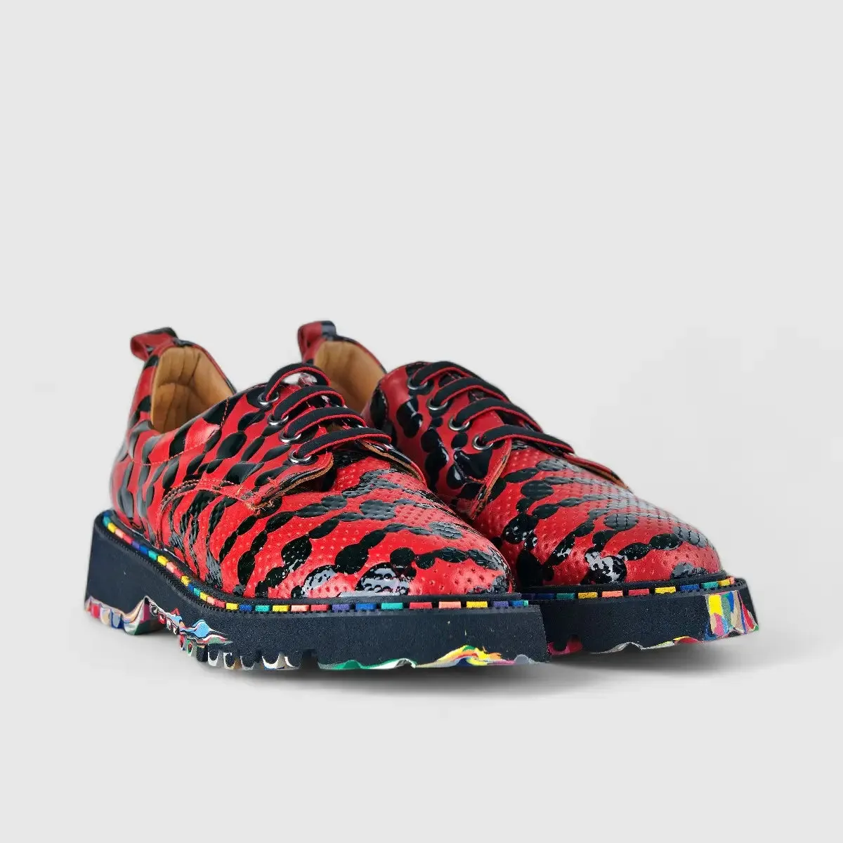Rovigo Oxfords Red Multi 333