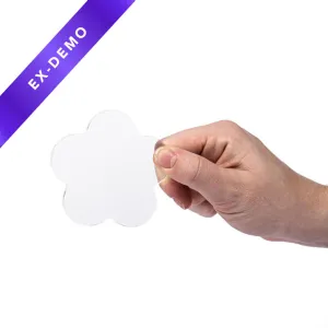 Scalloped Flower Edge Acrylic Styling Prop Block 8cm/3.1" For Photography & Flat Lays (DEMO STOCK)