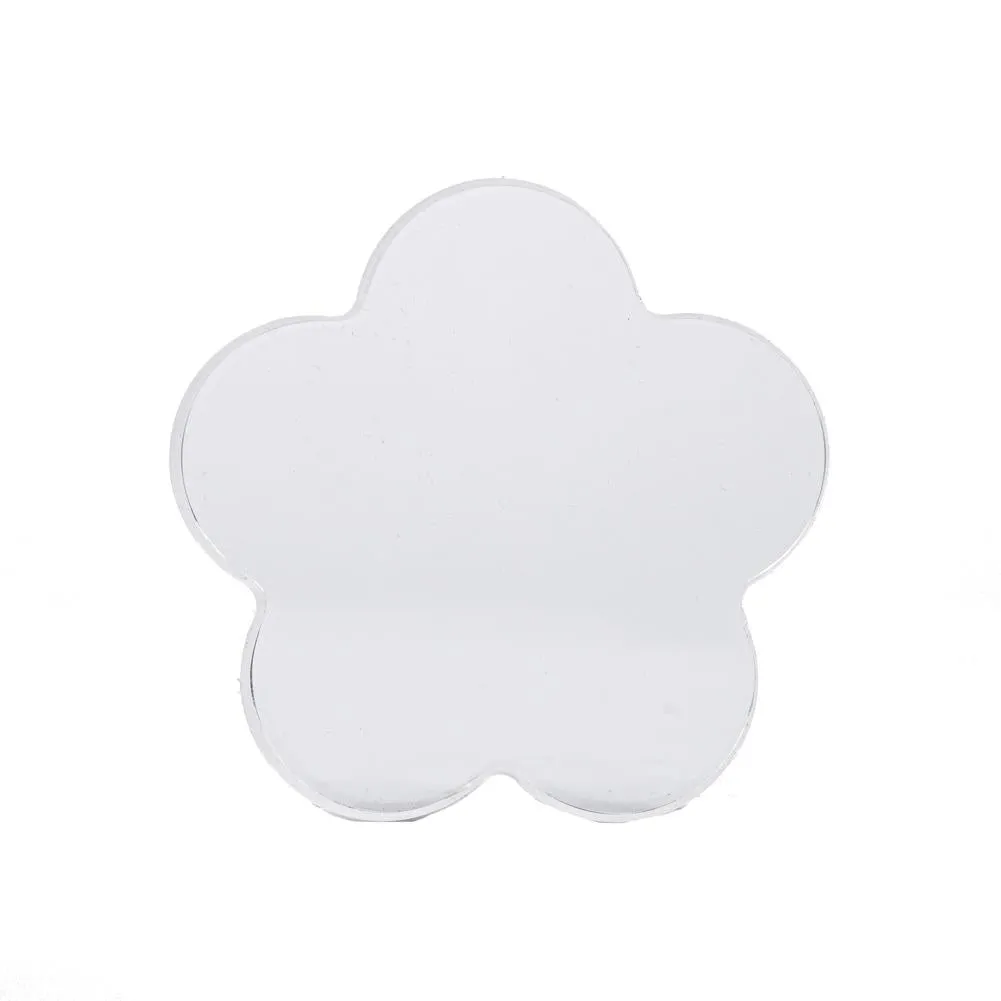Scalloped Flower Edge Acrylic Styling Prop Block 8cm/3.1" For Photography & Flat Lays (DEMO STOCK)
