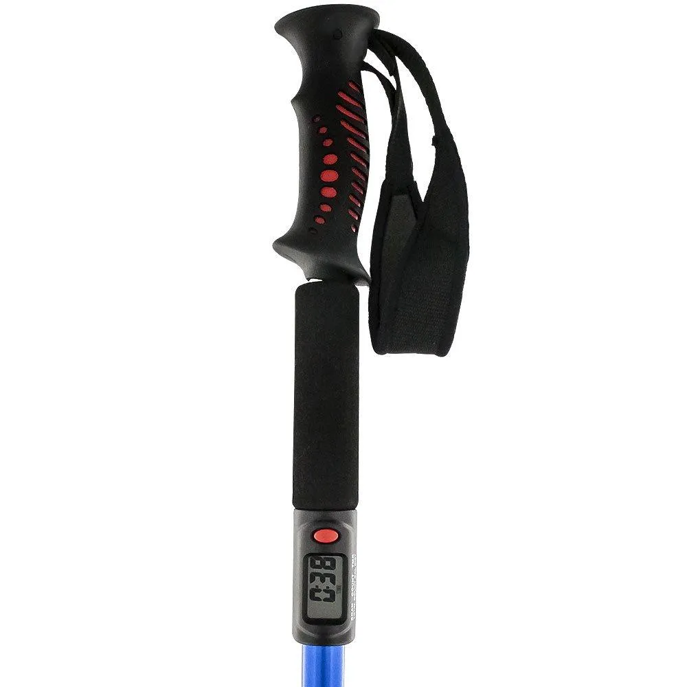 Scratch and Dent Blue Healthy Exercise Adjustable Walking Staff w/ Digital Display V1659