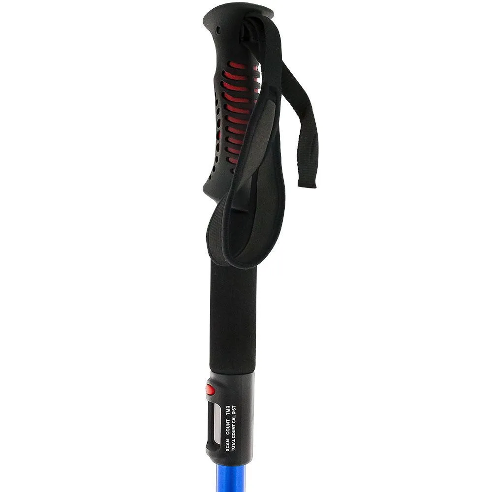 Scratch and Dent Blue Healthy Exercise Adjustable Walking Staff w/ Digital Display V1659