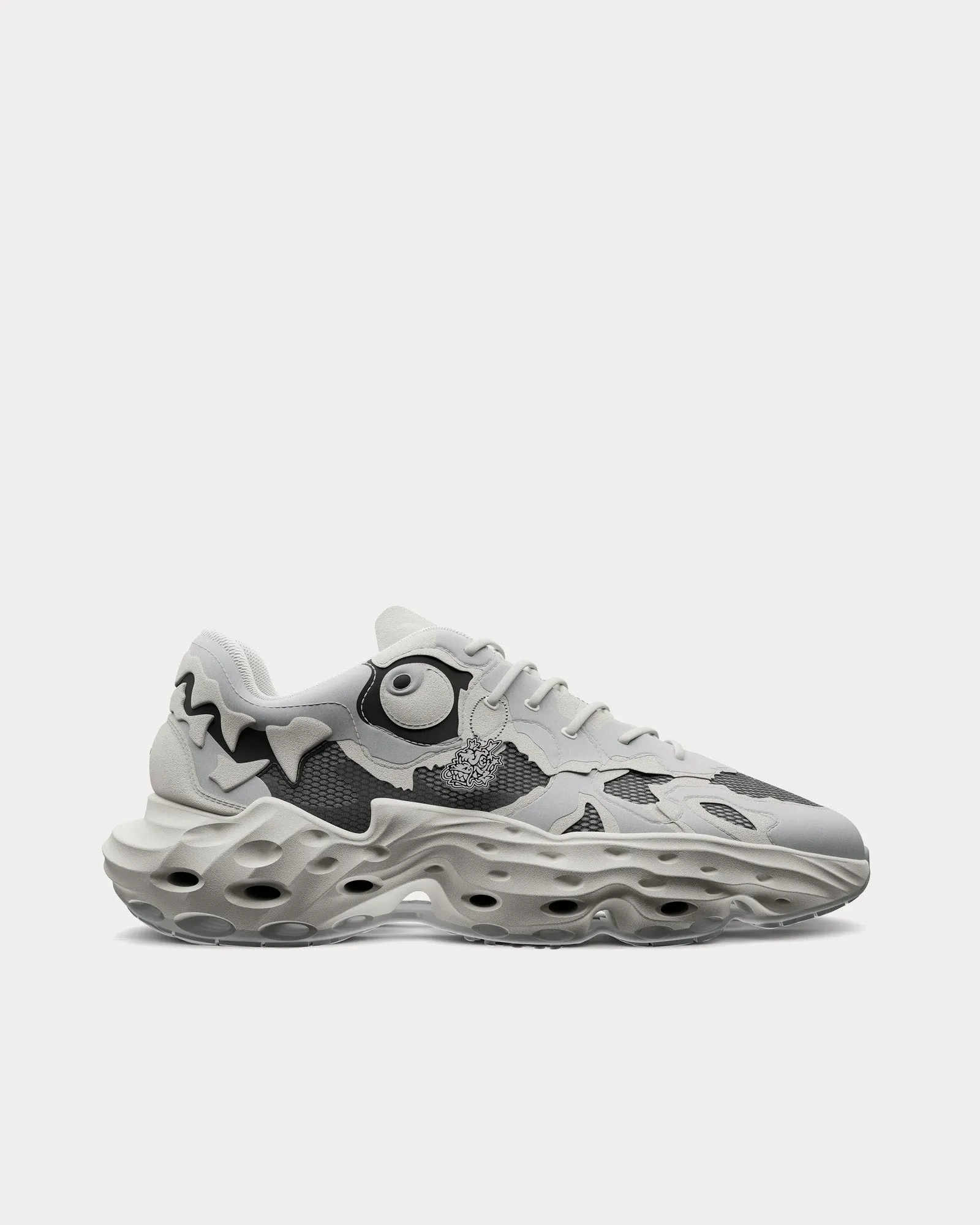 Seed.One 'Bone Dragon' Grey Low Top Sneakers