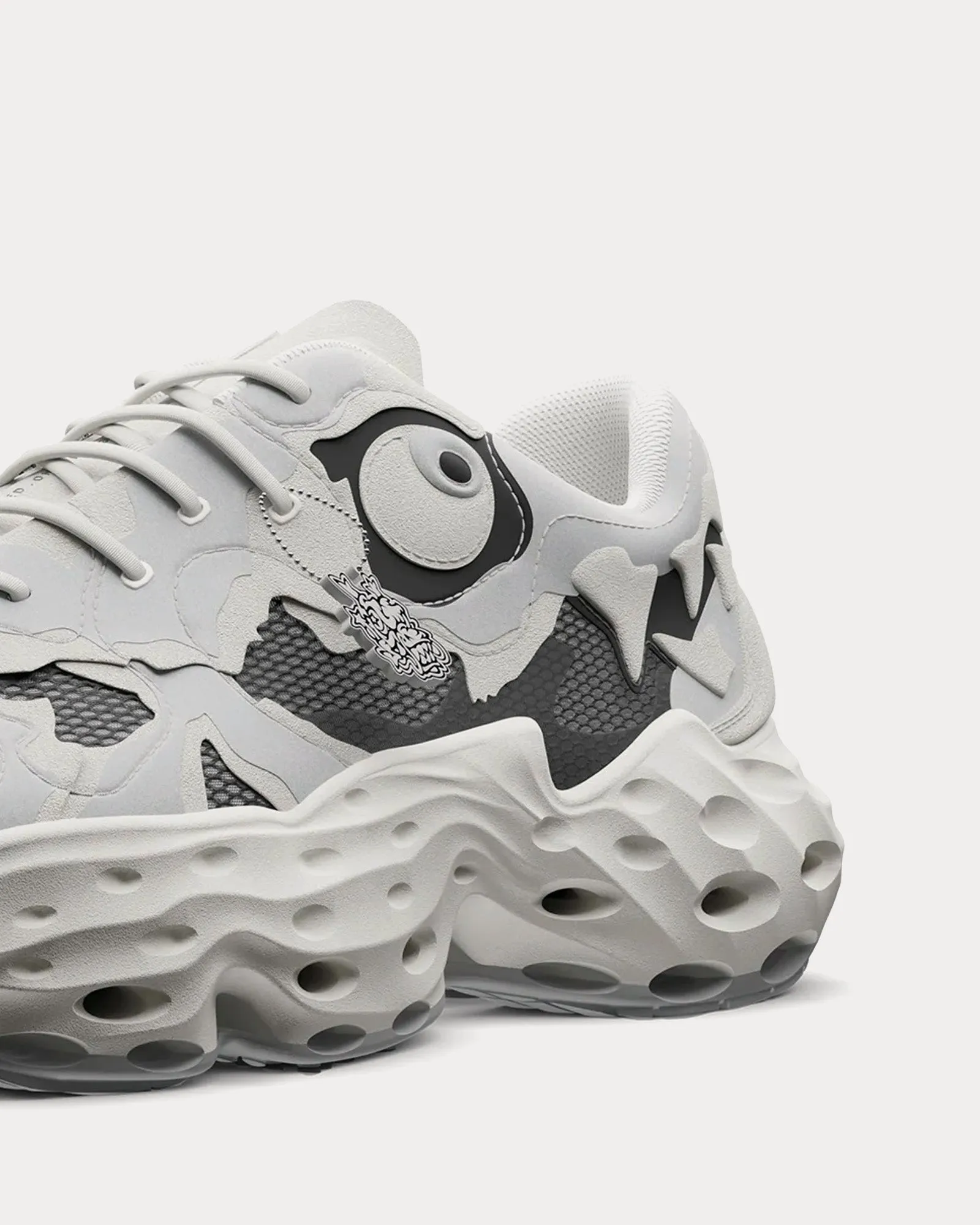 Seed.One 'Bone Dragon' Grey Low Top Sneakers