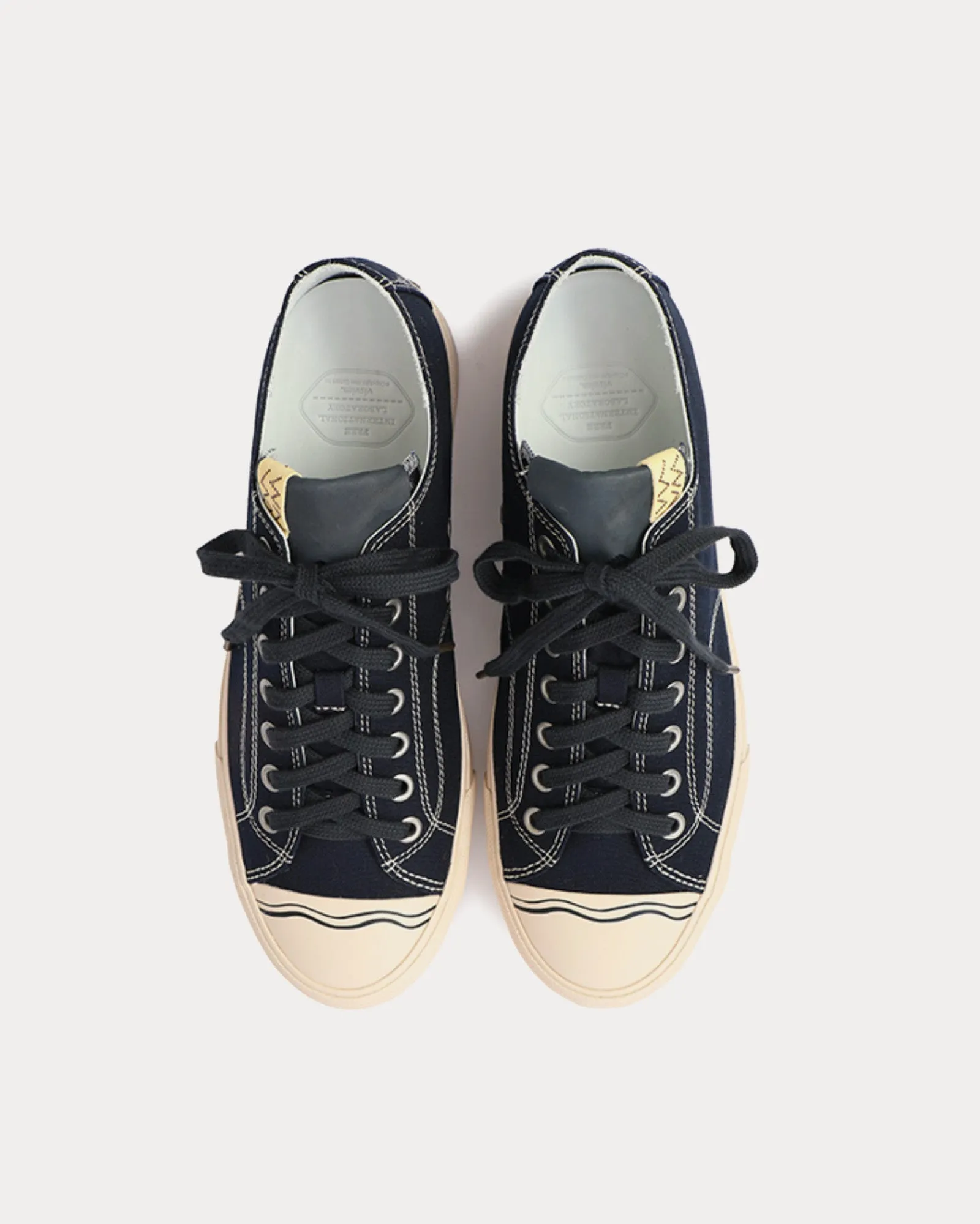 Seeger Lo Canvas Navy Low Top Sneakers
