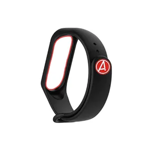 Silicone Wristband for Mi Band 4/ Mi Band 3 (Black-Avengers Edition)