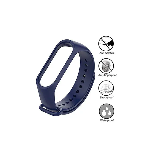 Silicone Wristband for Mi Band 4/ Mi Band 3 (Midnight Blue)