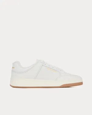 SL/61 Perforated Leather White Low Top Sneakers