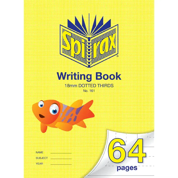 Spirax 161 Writing Book Dotted Thirds 18mm 70GSM 64 Page 330x240mm Fish