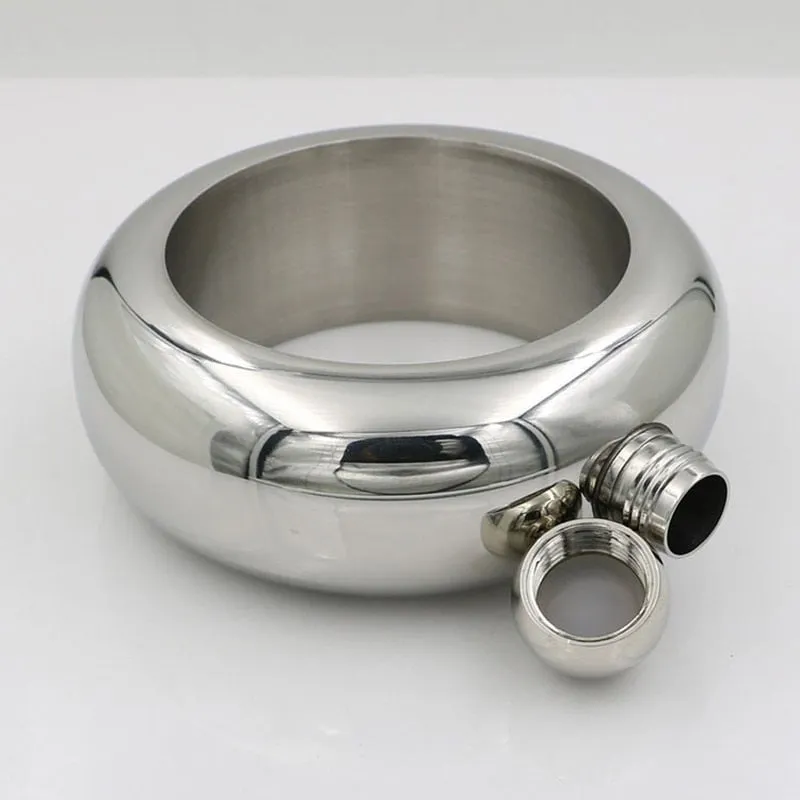 Stainless Steel Wine Hip Flask Bracelet Shaped Whiskey Drinkware