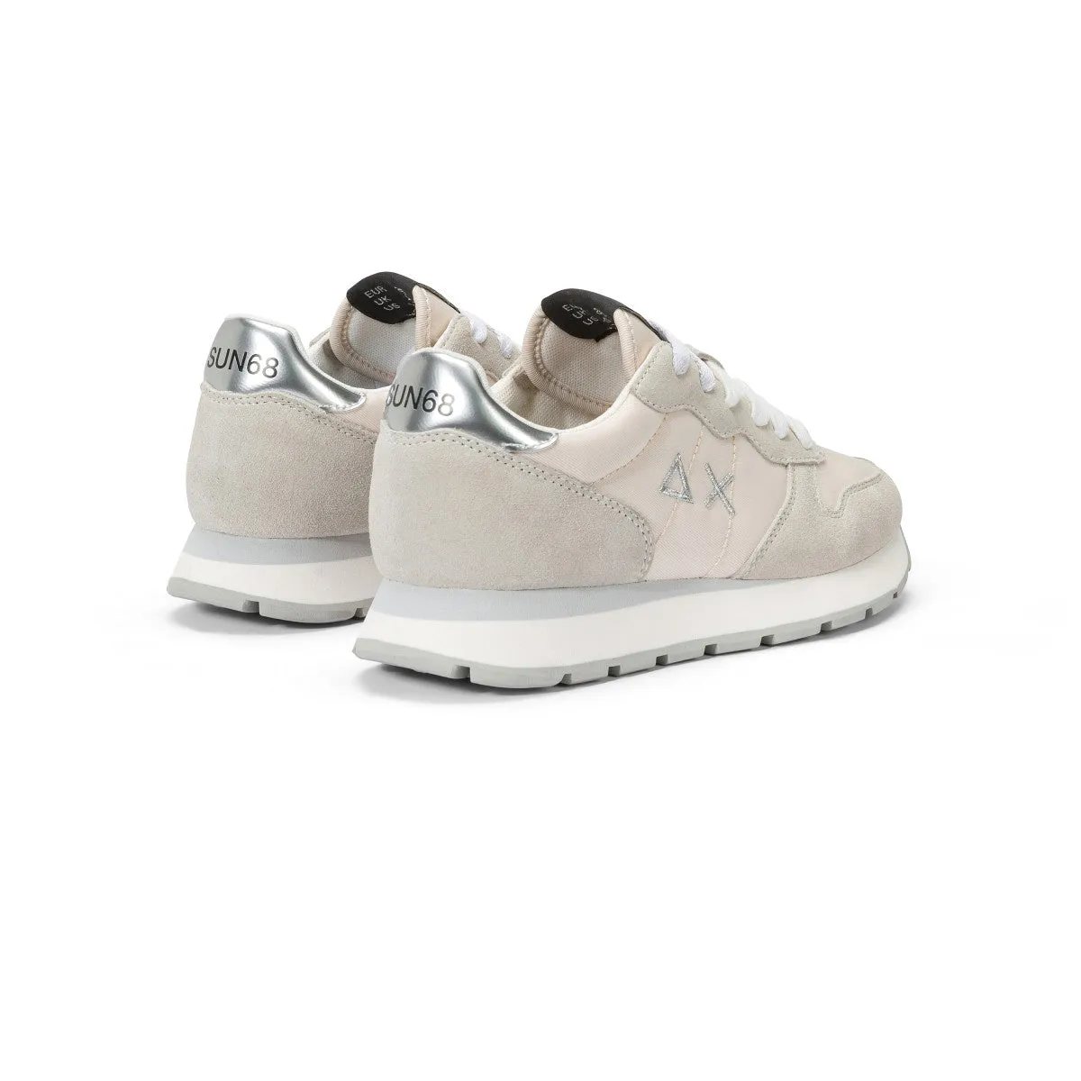 SUN68 ALLY GOLD SILVER OFF WHITE SNEAKERS FOR WOMEN